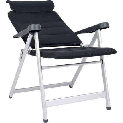 Crespo Camping Chair AA/237 Air Elite Compact in Grey (2025 Model)  reclined 