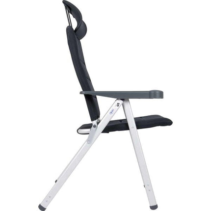 Crespo Camping Chair AA/237 Air Elite Compact in Grey (2025 Model) Side