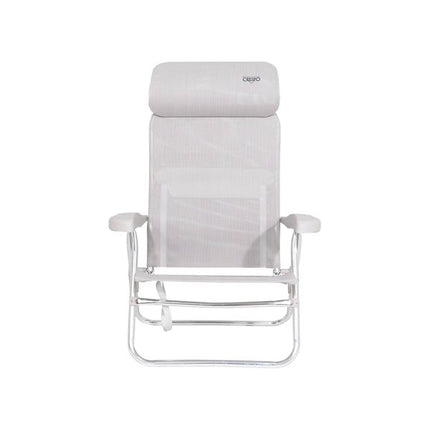 Crespo Beach Chair AL/205 Compact Light Grey