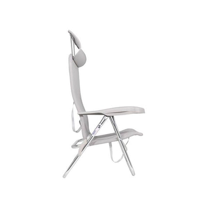 Crespo Beach Chair AL/205 Compact Light Grey