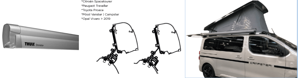 Thule Omnistor 4200 Anthracite Awnings & Vehicle Specific Adapters