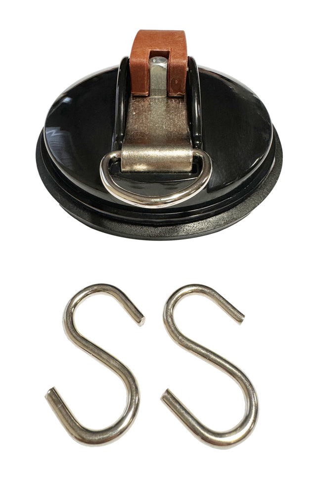 Olrpo Awning Suction Cup Fastener With Ring & 2 S-Hooks