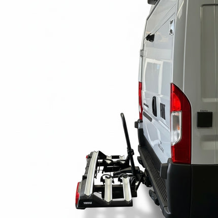 Thule VeloSwing Towbar Bike Rack easily swings to the side to give you full access 