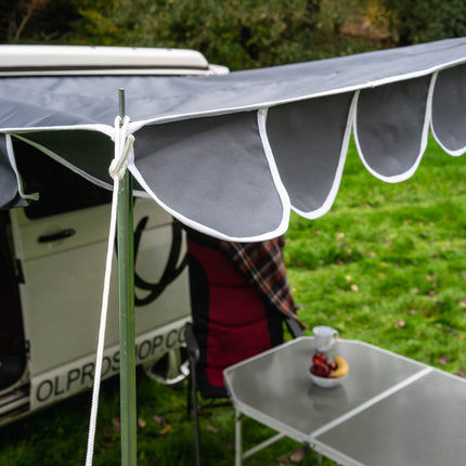 Olpro Retro Campervan Shade Canopy - Charcoal