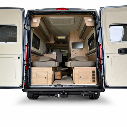 Thule VeloSwing Towbar Bike Rack easily swings to the side to give you full access 