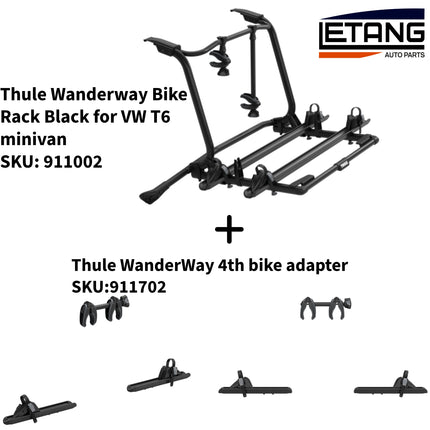 Thule Wanderway Bike Rack Black for VW T6 minivan