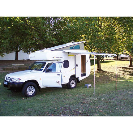 Fiamma F35 200 Awning Deep Black - Royal Grey Fabric (09001-01R)