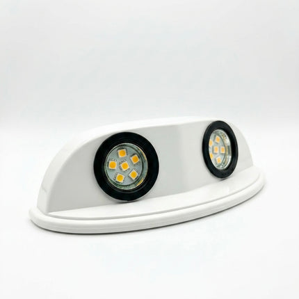 Motorhome Frilight Sky Twin MR11 LED Spotlight – White | 12V