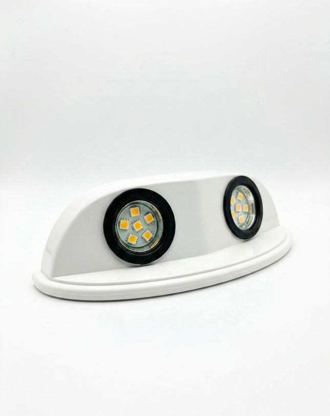 Motorhome Frilight Sky Twin MR11 LED Spotlight – White | 12V