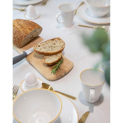 Gimex Linea Line Mug Gold 350ml 4 Pieces