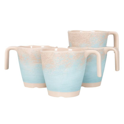 Gimex Stone Line Mug Beige 300ml 4 Pieces