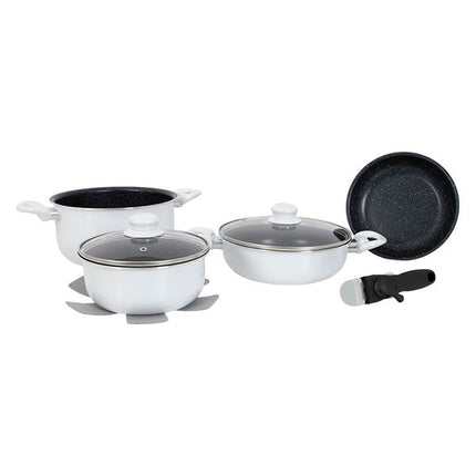 Gimex Cookware Induction White 7 Pieces