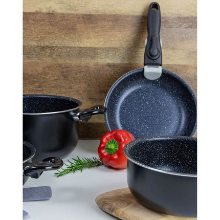 Gimex Cookware Induction Black 7 Pieces