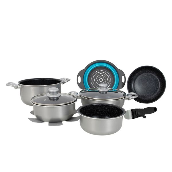 Gimex Cookware Induction Silver 9 Pieces
