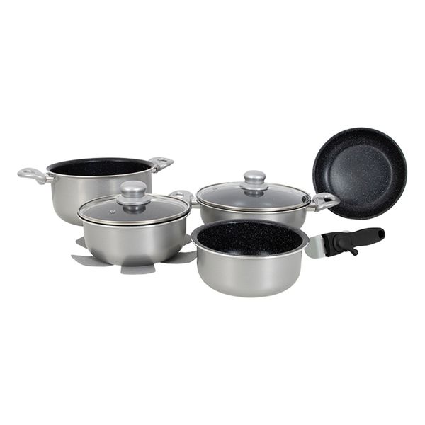 Gimex Cookware Induction Silver 8 Pieces