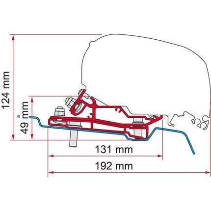 Fiamma F65/F80 Kit for Ford Transit H3-L4 RHD (98655Z164)