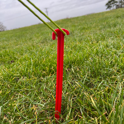 Olpro Pack of 6 Extra long  30cm  Plastic Tent Pegs