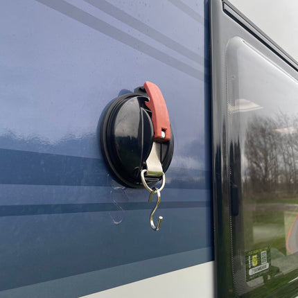 Olrpo Awning Suction Cup Fastener With Ring & 2 S-Hooks