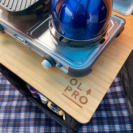 Olpro Bamboo Cooking Table 60cm x 49cm x 82cm