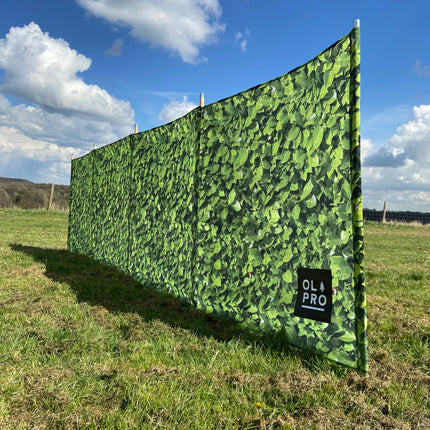 OLPRO Laurel Hedge 4 Pole Compact Windbreak (Steel Poles)