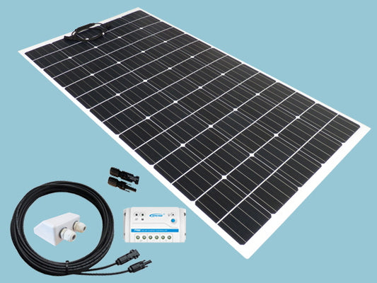 150W Sunshine Flexible Solar Caravan Motorhome & Boat Kit