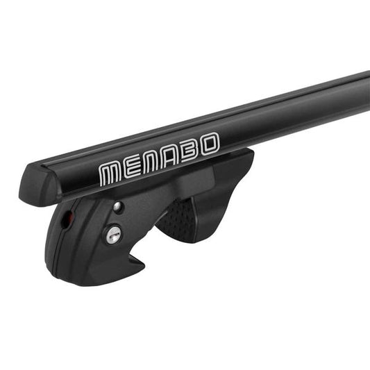 Menabo Shermon Black Raised Rail Roof Bar 1180mm (90kg Max.)