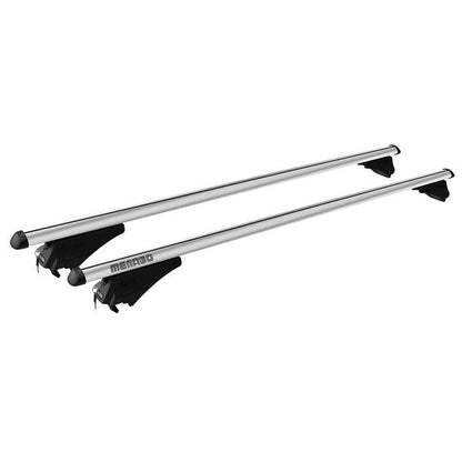 Menabo Tiger Silver XL Duo Rail Roof Bar 1315mm (75kg Max.)