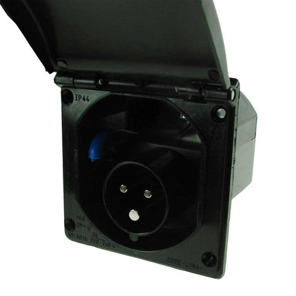 Maypole 240V 16A Flush Fit Mains Black Socket