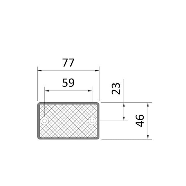 Maypole Amber Reflectors x2 with Fixing Holes (Display Packaging)