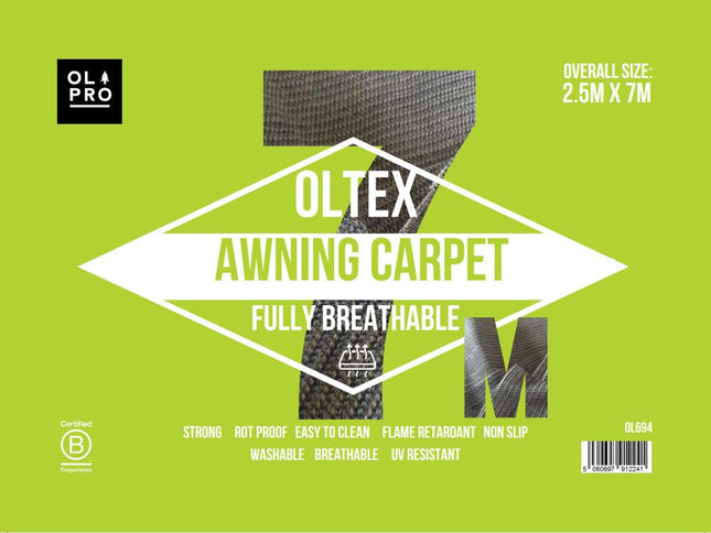Oltex Breathable Awning Groundsheet 2.5m X 7m - Blue - OL695