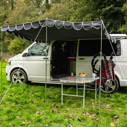 Olpro Retro Campervan Shade Canopy - Charcoal