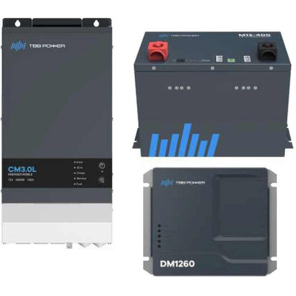 TBB Power M12 Inverter Pack (3000W / 60A DC-DC / 1 x 400Ah Battery)