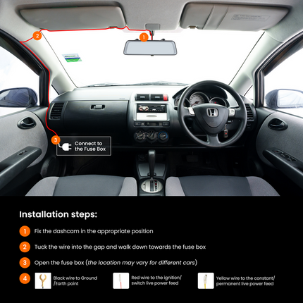 HWK5VIEW - Road Angel Halo Dash Cam Hardwiring Kit - for Halo View / Halo Vision