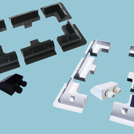 Sunshine Abs Solar Corner , Side Mounts & Cable Entry Cover