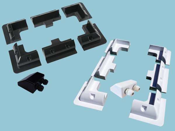 Sunshine Abs Solar Corner , Side Mounts & Cable Entry Cover