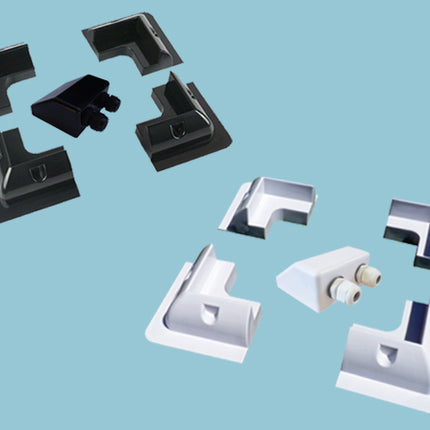SUNSHINE ABS SOLAR CORNER MOUNTS & CABLE ENTRY COVER