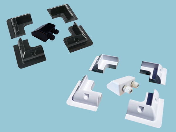 SUNSHINE ABS SOLAR CORNER MOUNTS & CABLE ENTRY COVER