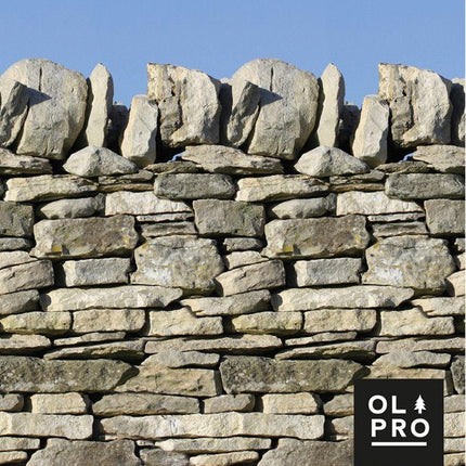 Olpro Stone Wall 5 Pole Windbreak (Wooden Poles)