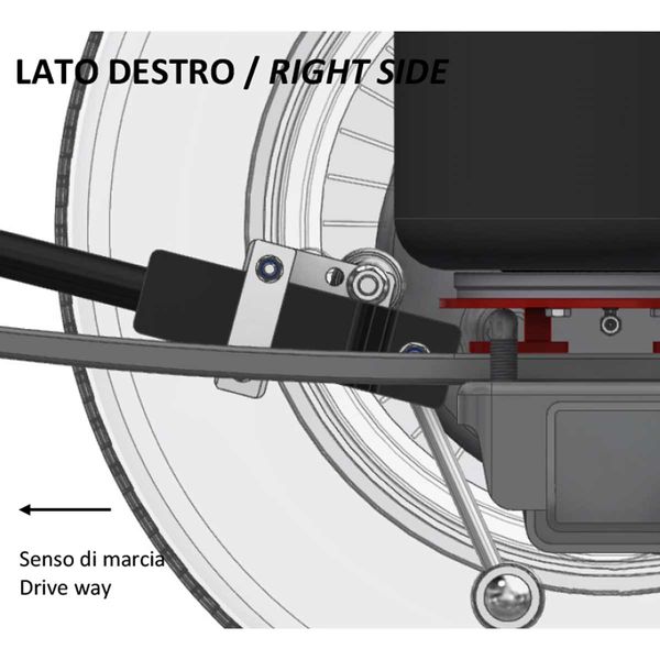Top-Drive Semi-Air Round Torsion Bar Plate Kit for Ducato X250-X290