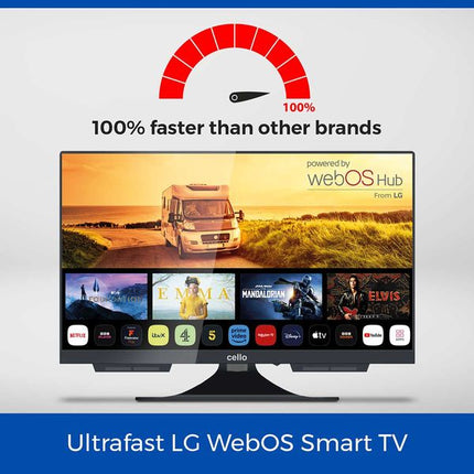 Cello 22'' Smart WebOS Traveller TV with Freeview Play