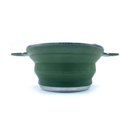 Wolf Outdoors EzyStow Collapsible Cooking Pot 2.5L Olive Green