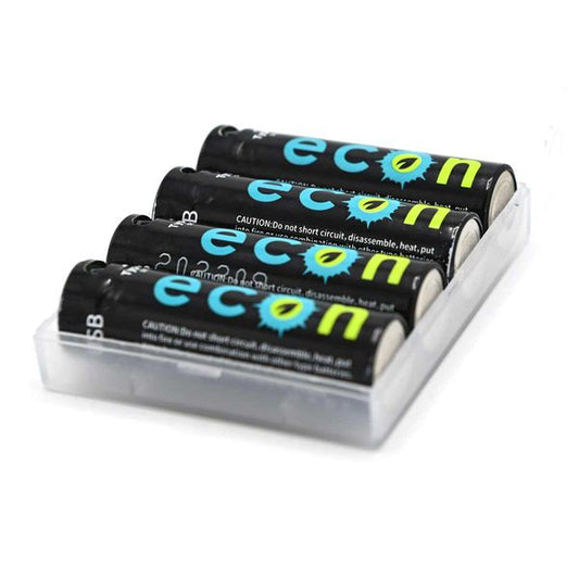 Wolf Outdoors 1800mwh USB-C Rechargeable AA Batteries with Case