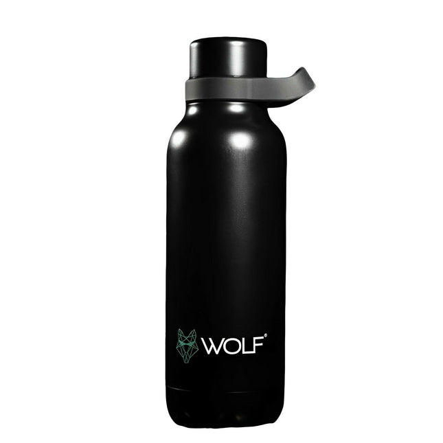 Wolf Outdoors Vacuum Hot & Cold Flask Black 700ml