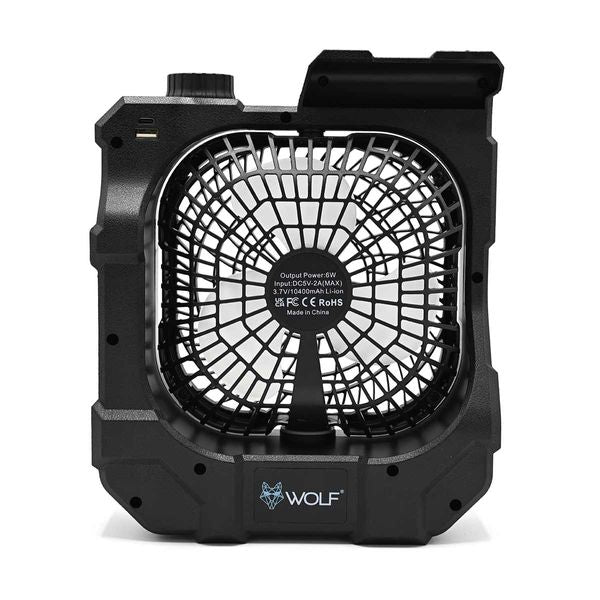 Wolf Outdoors Voltair 3 in 1 Fan, Light and Power bank