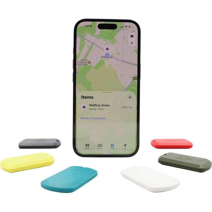 Wolftrax Tag Tracker (Pack of 6 / Grey White Red Blue Yellow Green)
