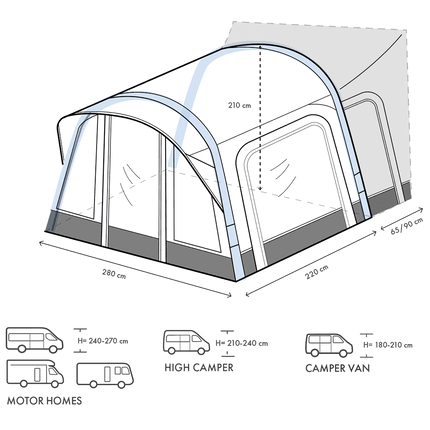 Westfield Zodiac Premium Lite Air Drive Away Awning