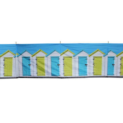 Olpro Beach Huts 5 Pole Windbreak (Wooden Poles)