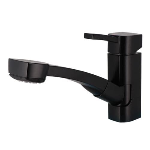 Black Capri Mixer Tap with pull out shower head