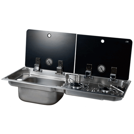 CAN FL1922 2 BURNER COMBI UNIT SINKS LH and RH