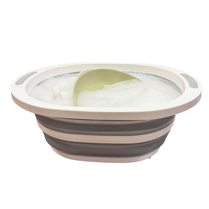 OLPRO Collapsible Silicone Folding Bowl with Cutting Board